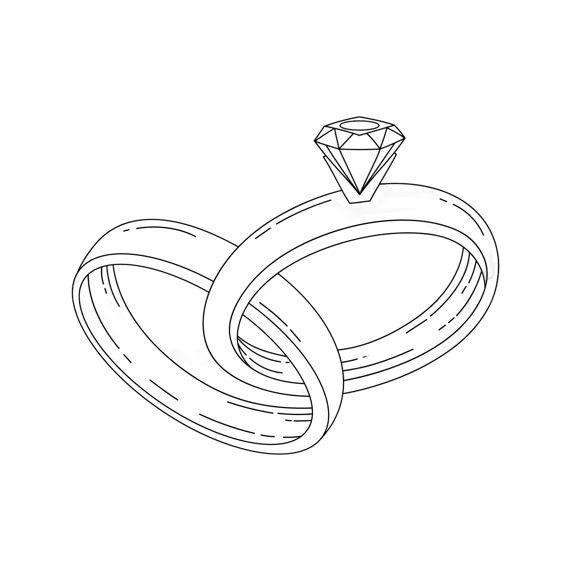 Engagement Rings with Angel